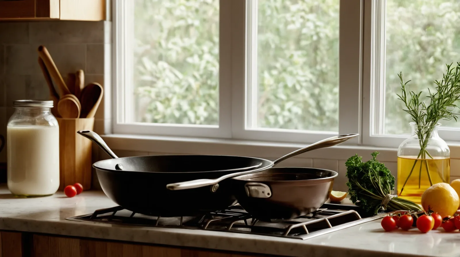 Colorful mix of herbs, spices, and liquids in a bowl