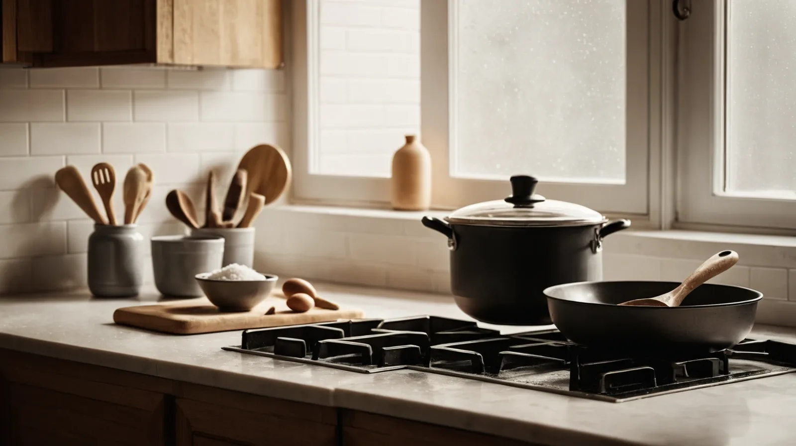 A close-up of various types of salt crystals on a wooden surface