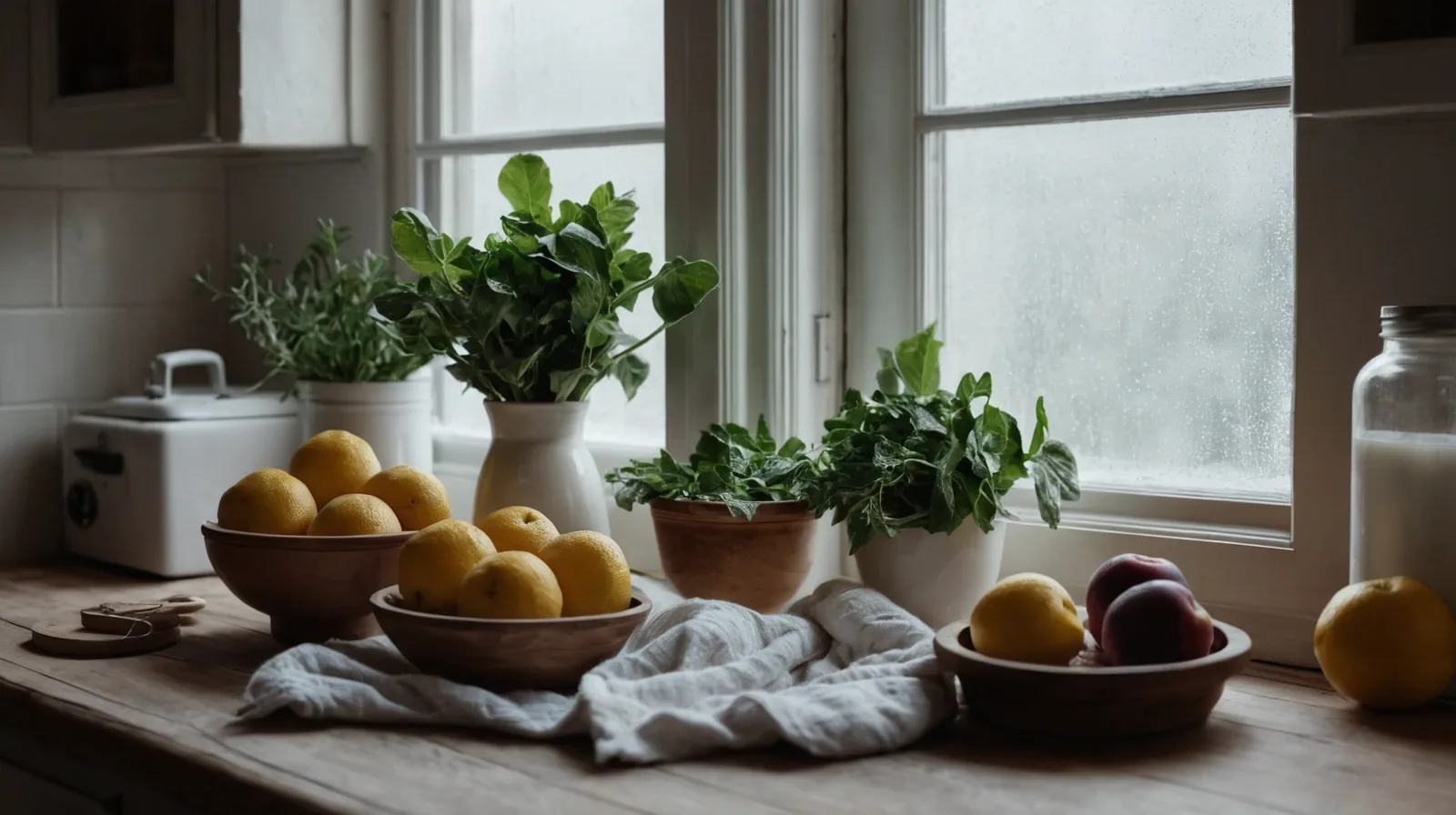 A close-up shot of a bowl with a white powder and a small spoon resting beside it.