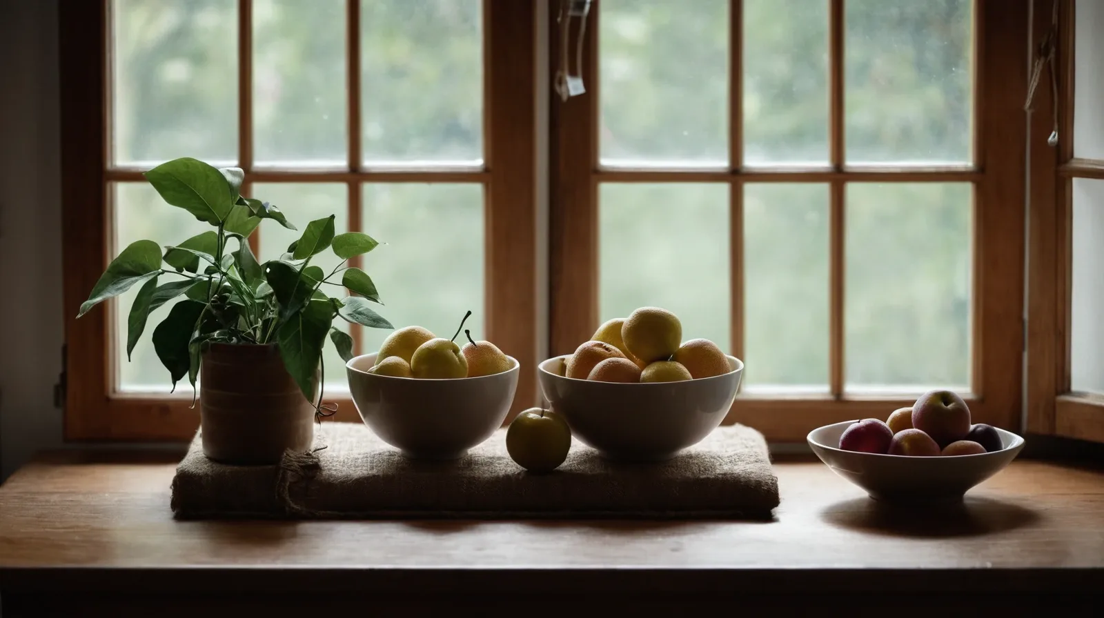 Two piles of brown sugar, one light and one dark, on a wooden table