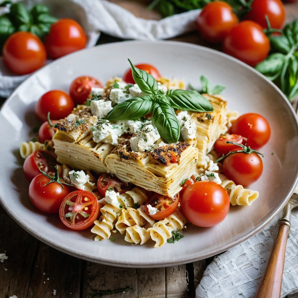 Baked Feta Pasta with Tomatoes