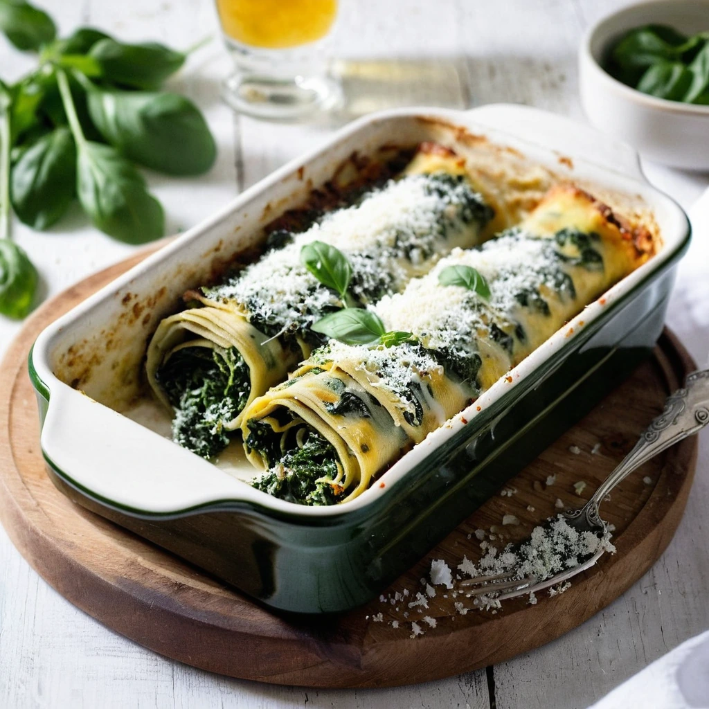 Baked Spinach Cannelloni