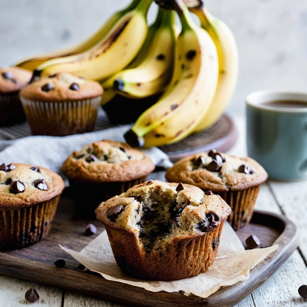 Banana Chocolate Chip Muffins