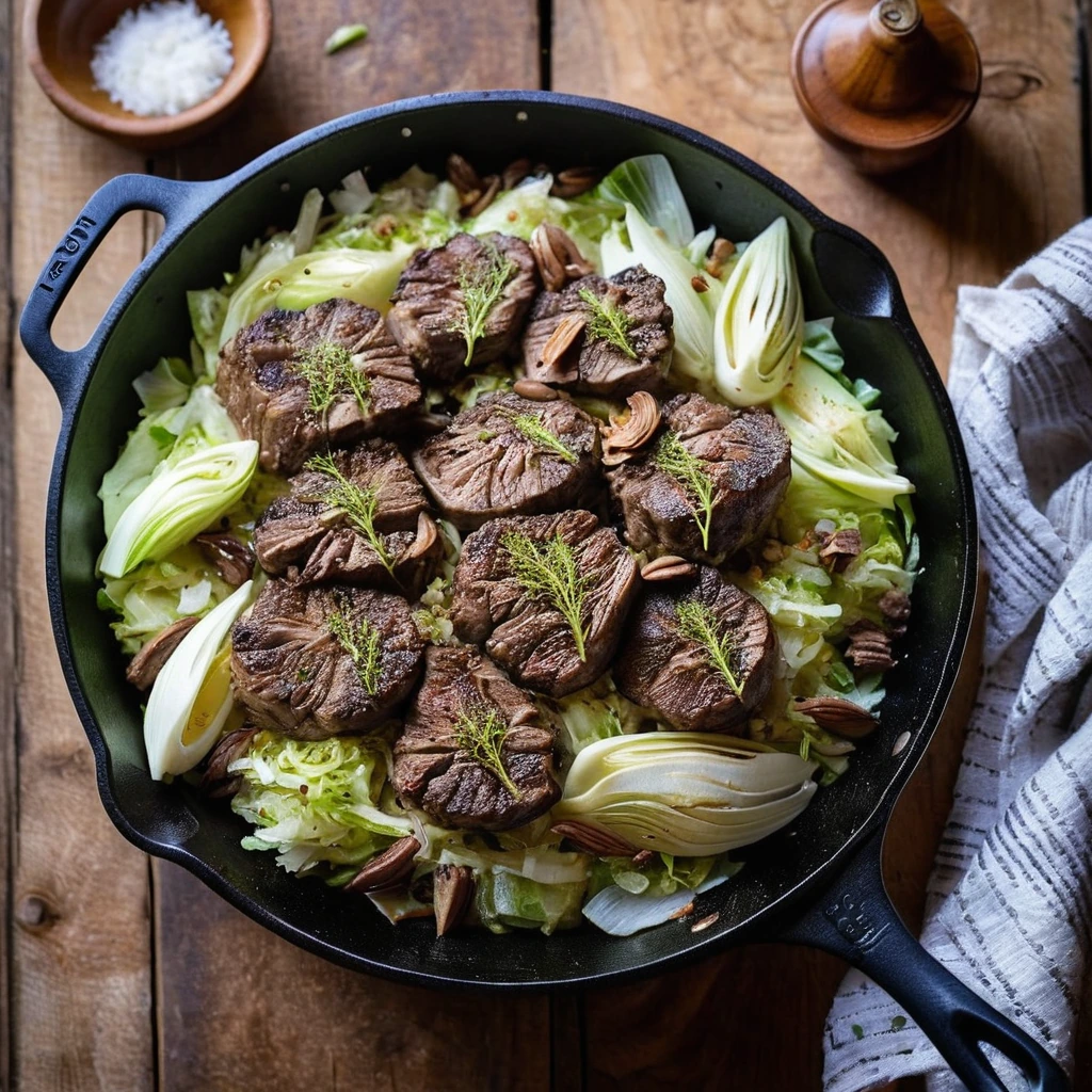 Beef and Cabbage Skillet
