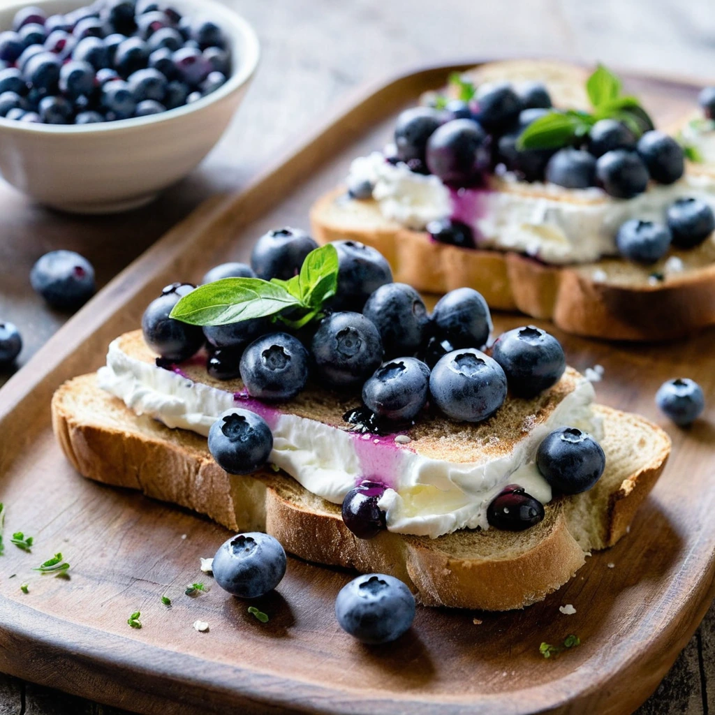 Blueberry Ricotta Toast