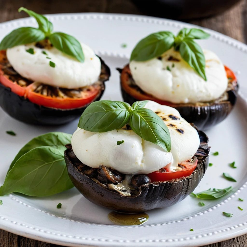 Caprese Stuffed Portobellos