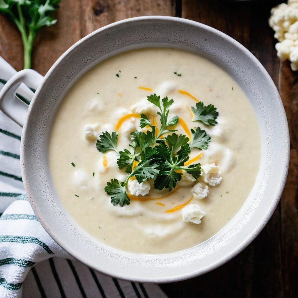 Cauliflower Cheddar Soup