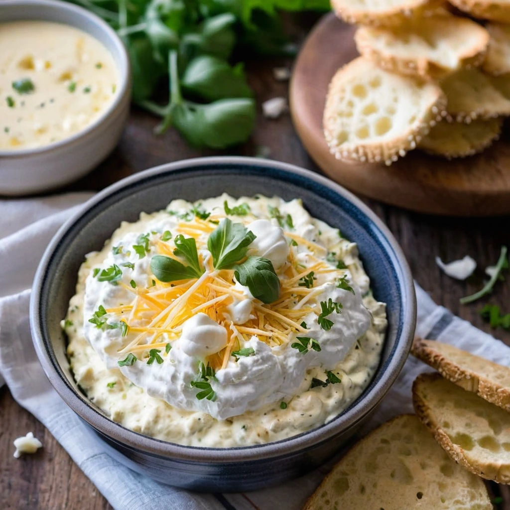 Cheesy Garlic Bread Dip