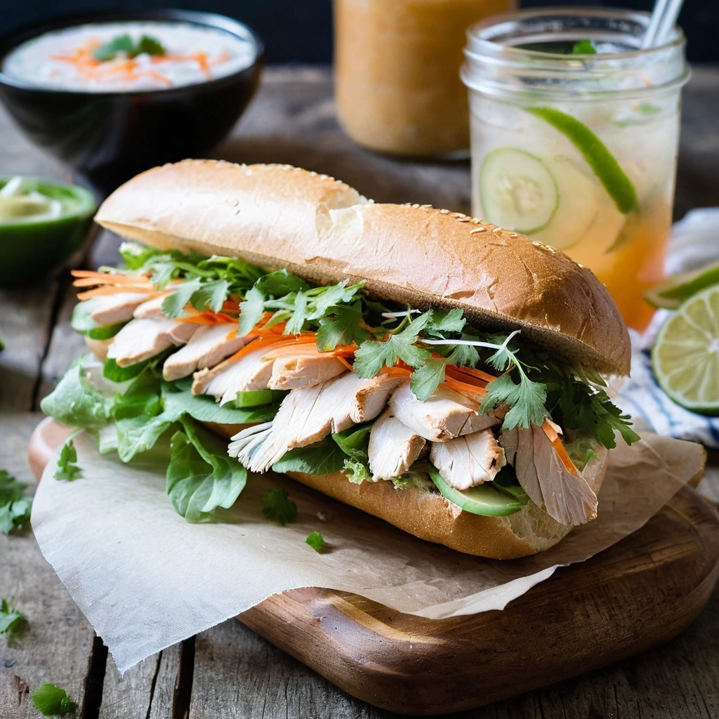 Chicken Banh Mi Sandwich