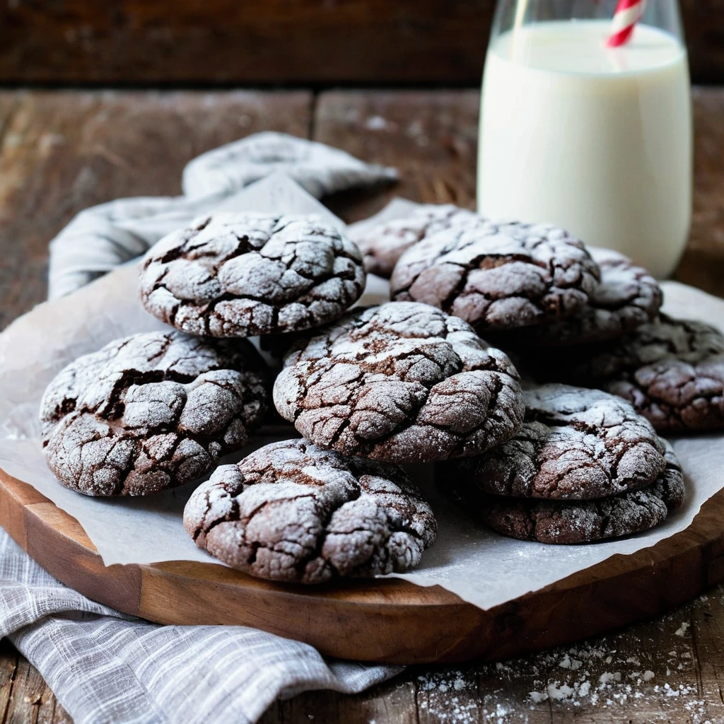 Chocolate Crinkle Cookies