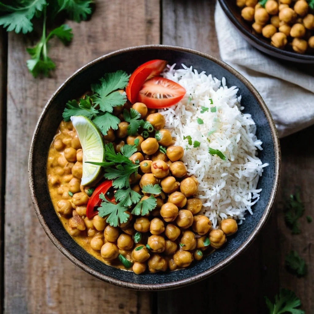 Coconut Chickpea Curry Bowl