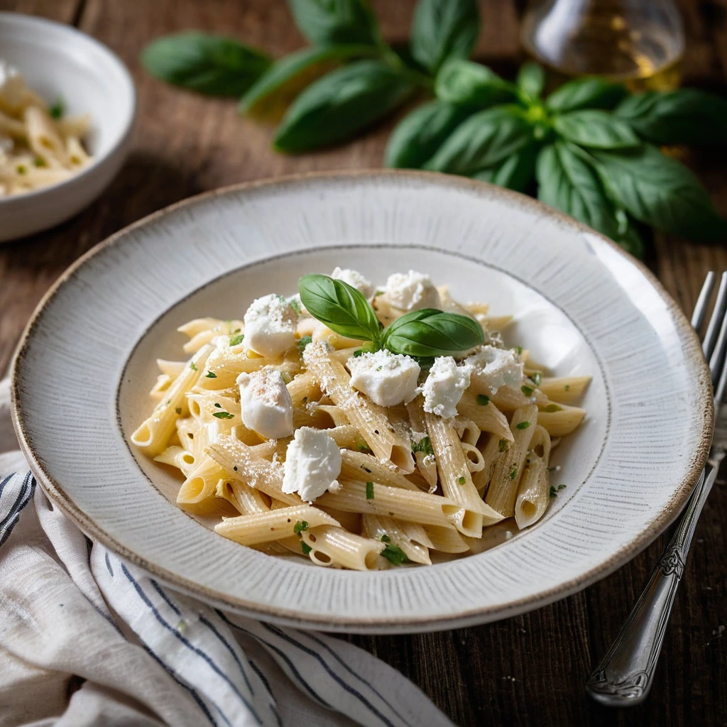 Creamy Goat Cheese Pasta