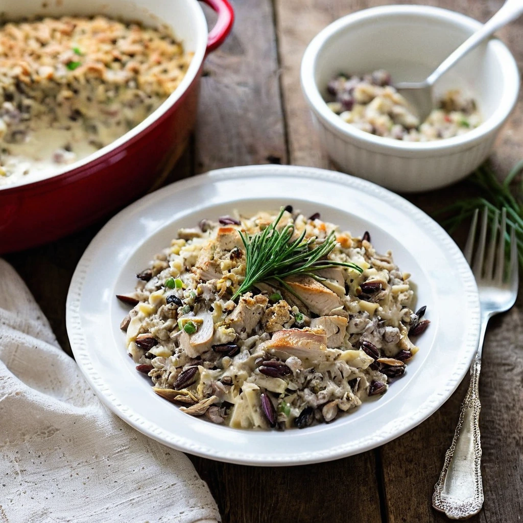 Creamy Turkey and Wild Rice Casserole