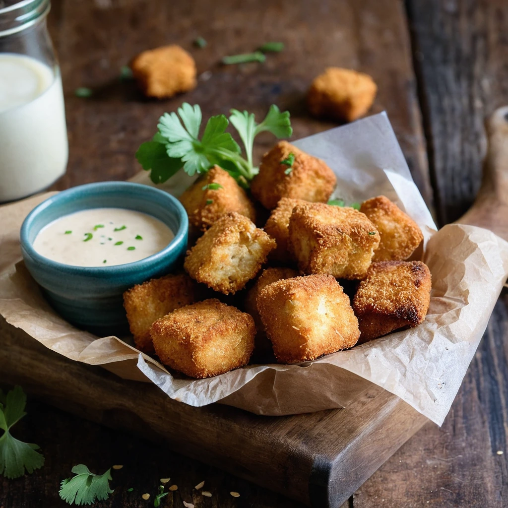 Crispy Baked Tofu Nuggets
