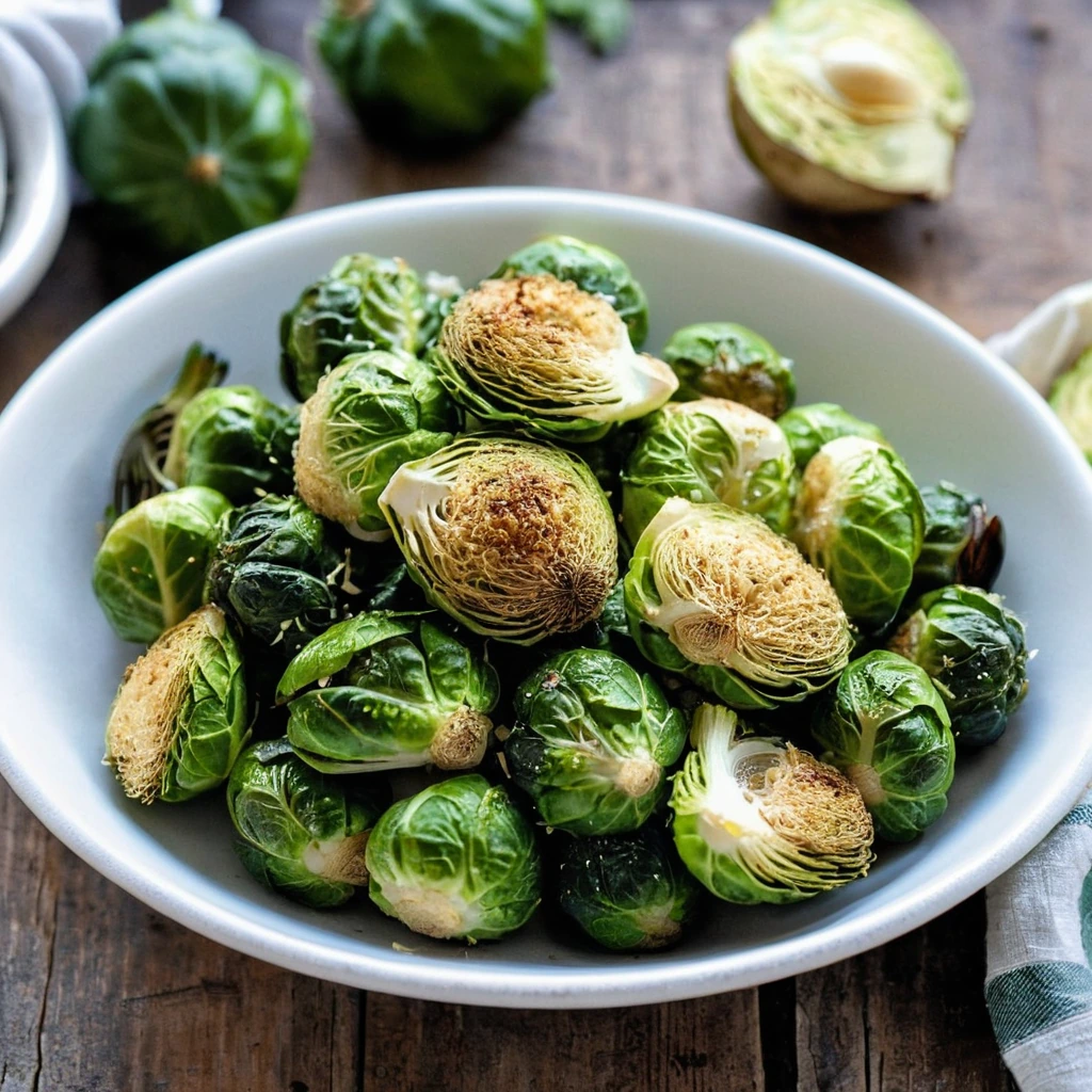 Easy Garlic Parmesan Brussels Sprouts