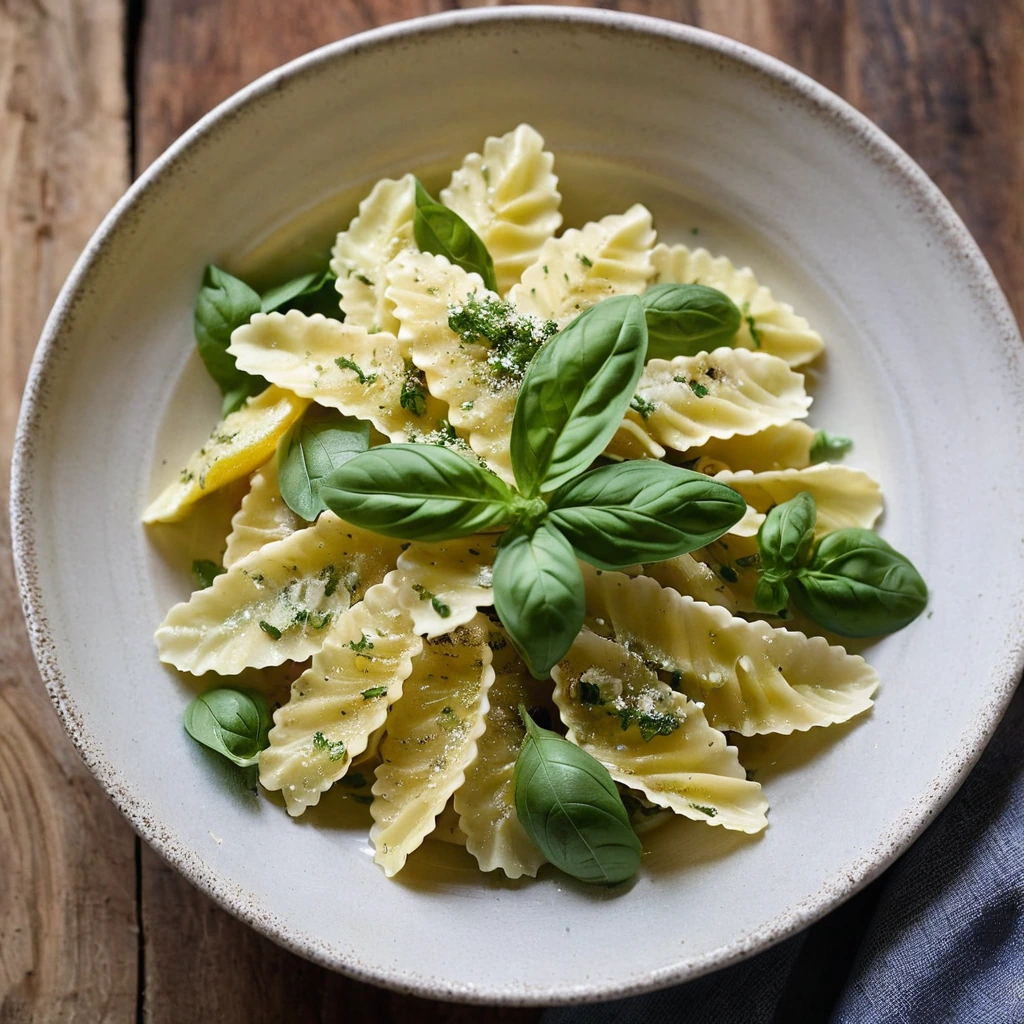 Farfalle with Lemon Basil Sauce