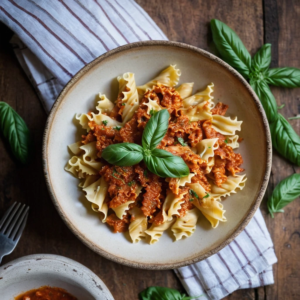 Farfalle with Sun-Dried Tomato Sauce