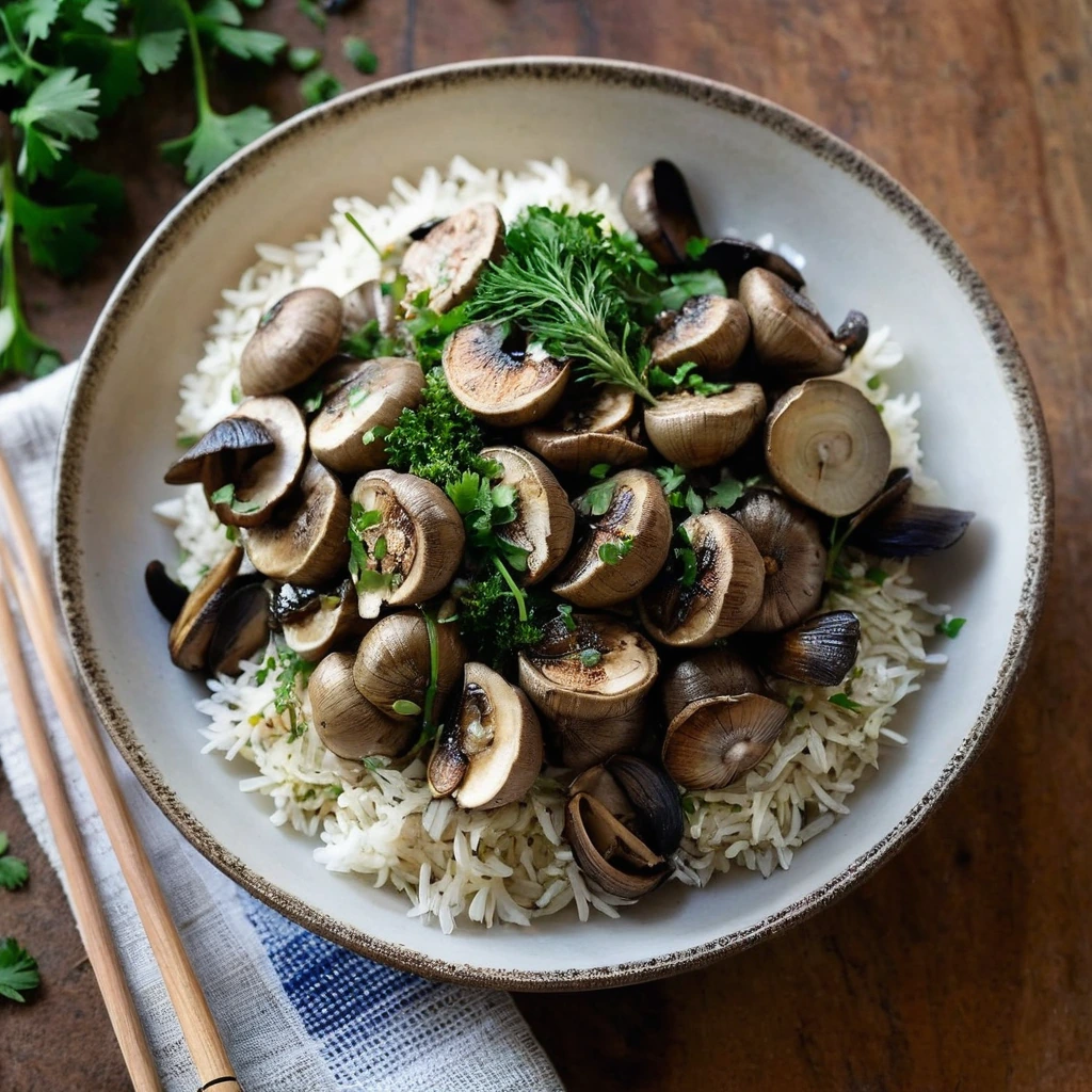 Garlic Herb Mushroom Stir Fry