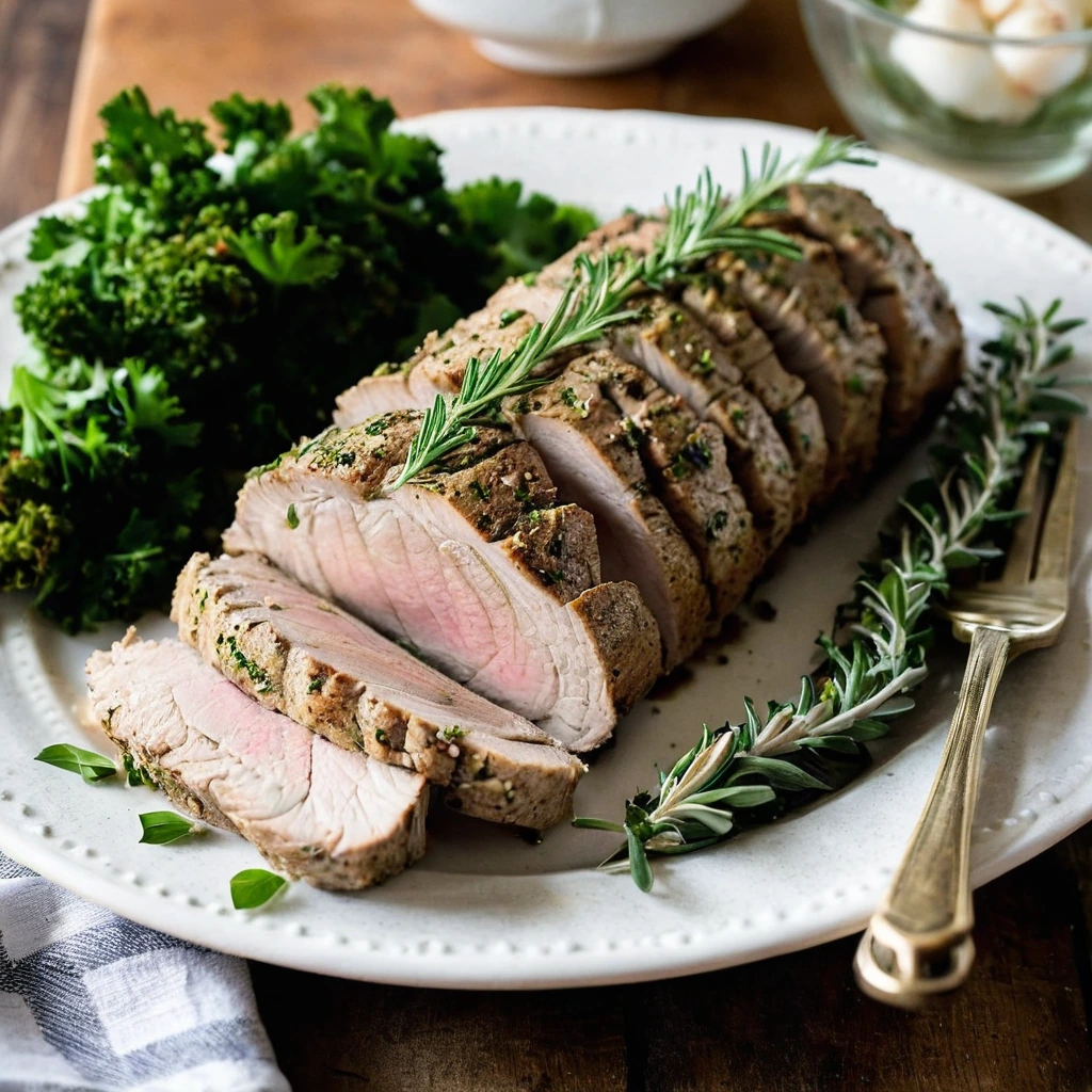Garlic Herb Pork Tenderloin Roast
