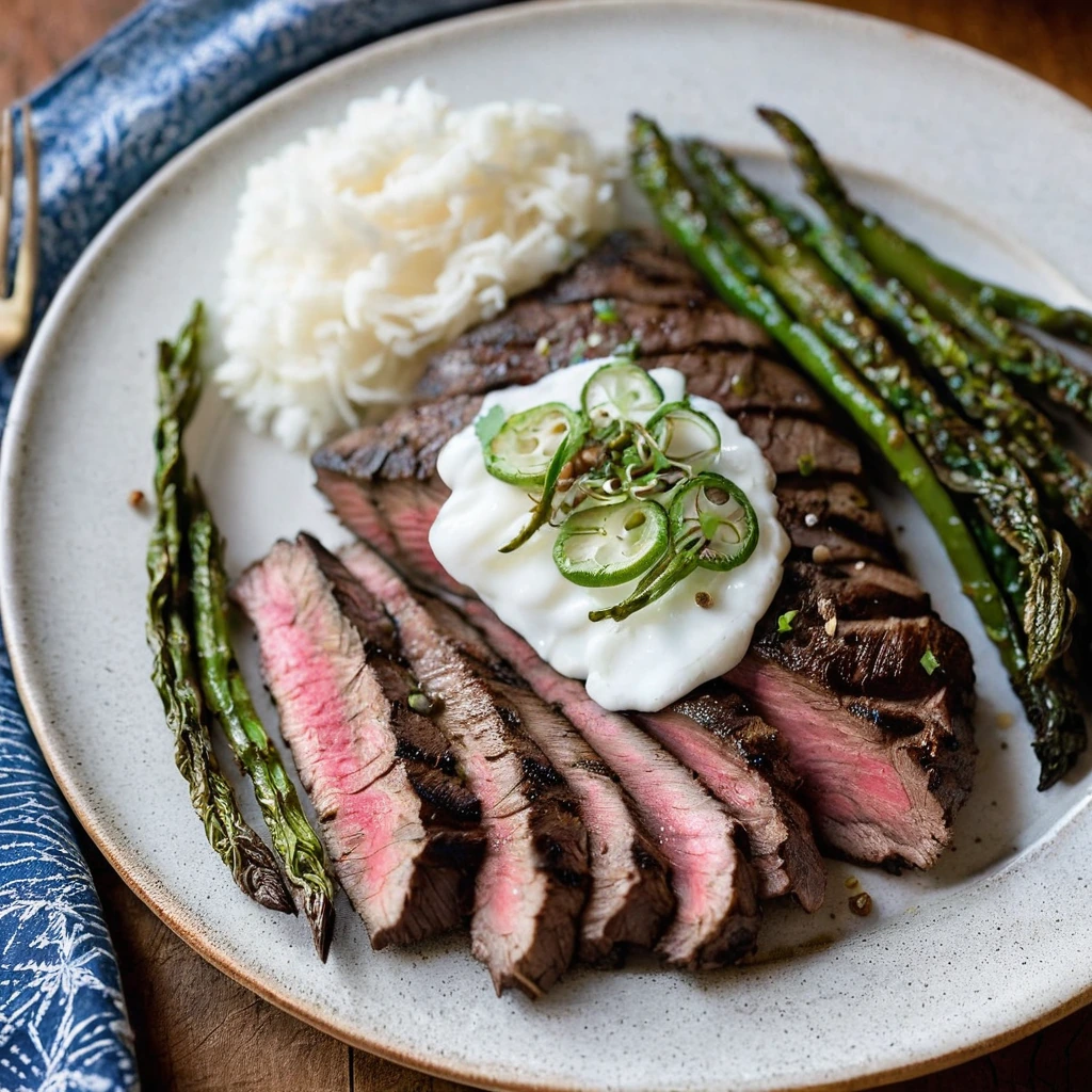 Grilled Black Pepper Flank Steak