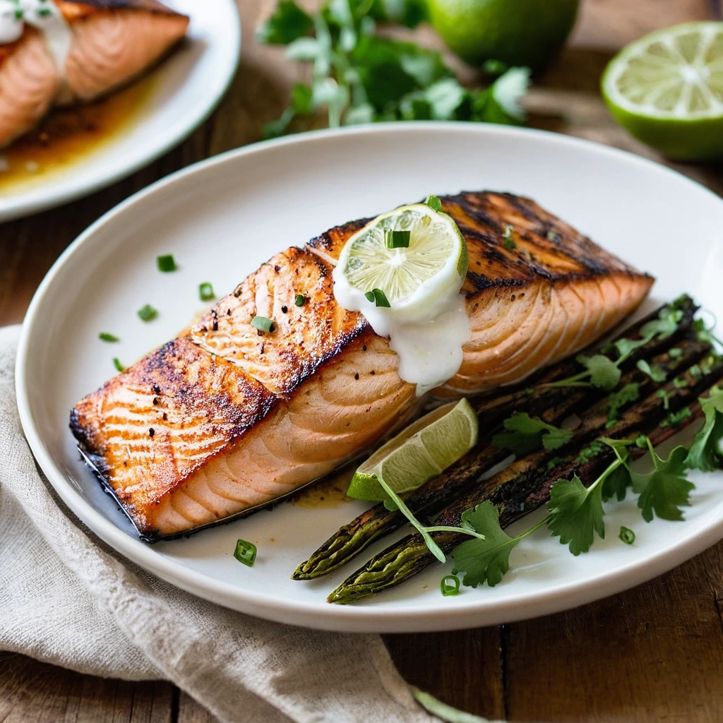 Grilled Chili Lime Salmon Fillets