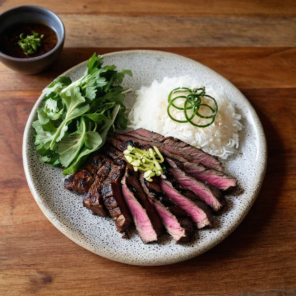 Grilled Korean BBQ Flank Steak