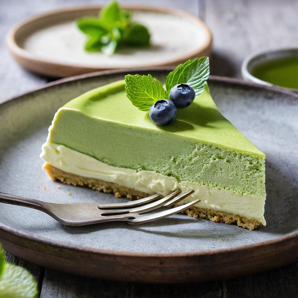 Japanese Matcha Cheesecake