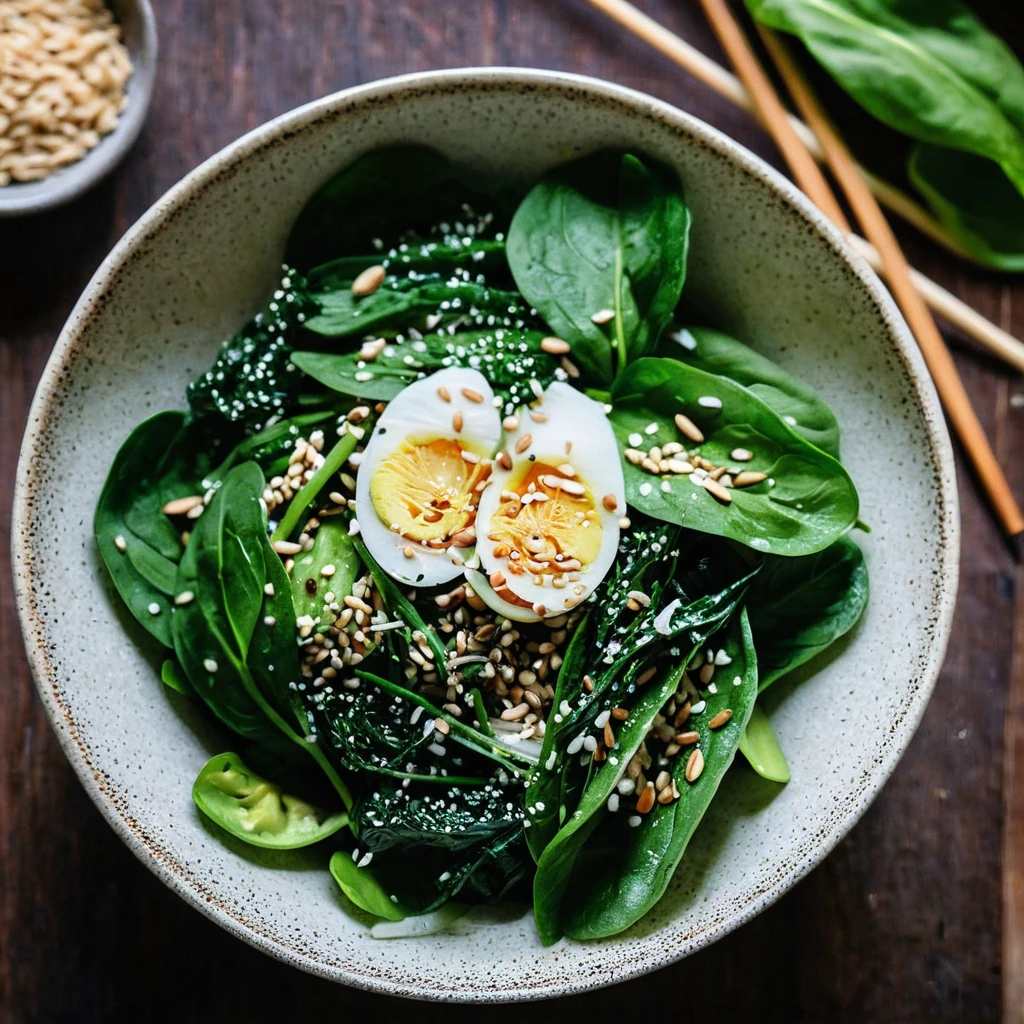 Japanese Sesame Spinach Salad