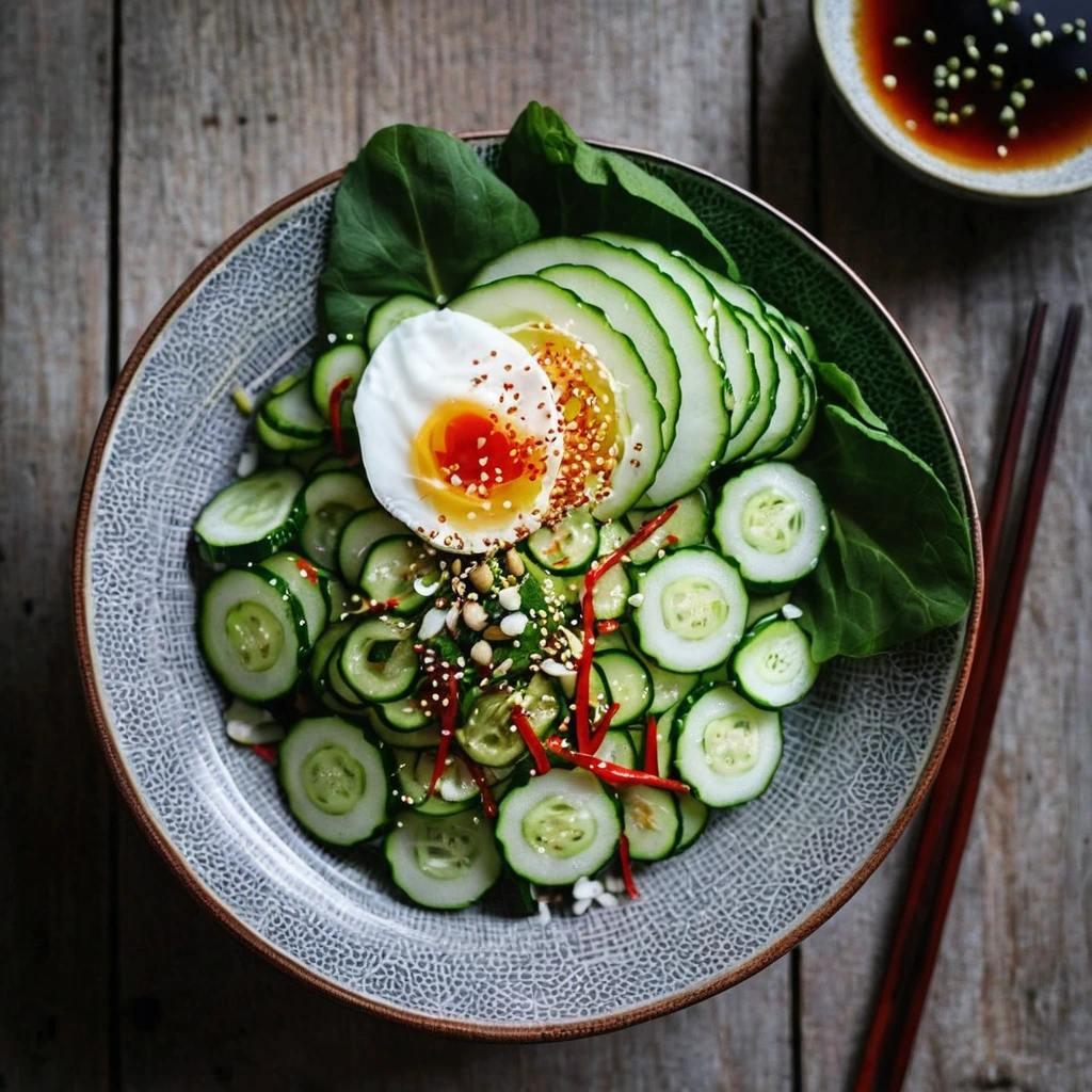 Korean Spicy Cucumber Salad
