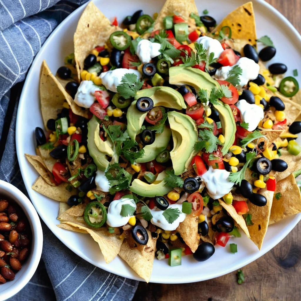 Loaded Veggie Nachos
