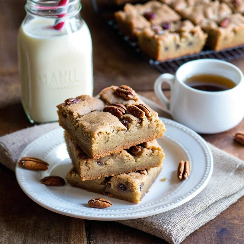 Maple Pecan Blondies