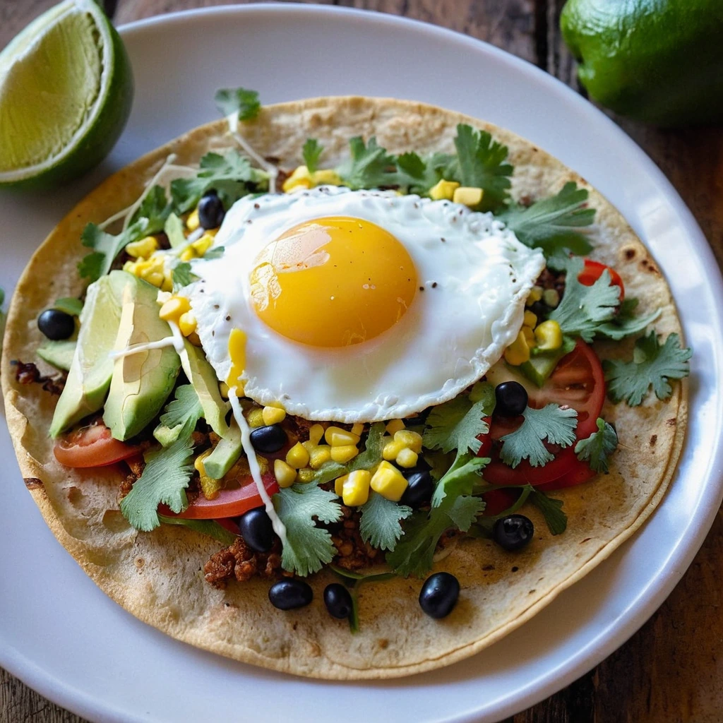 Mexican Breakfast Tostadas