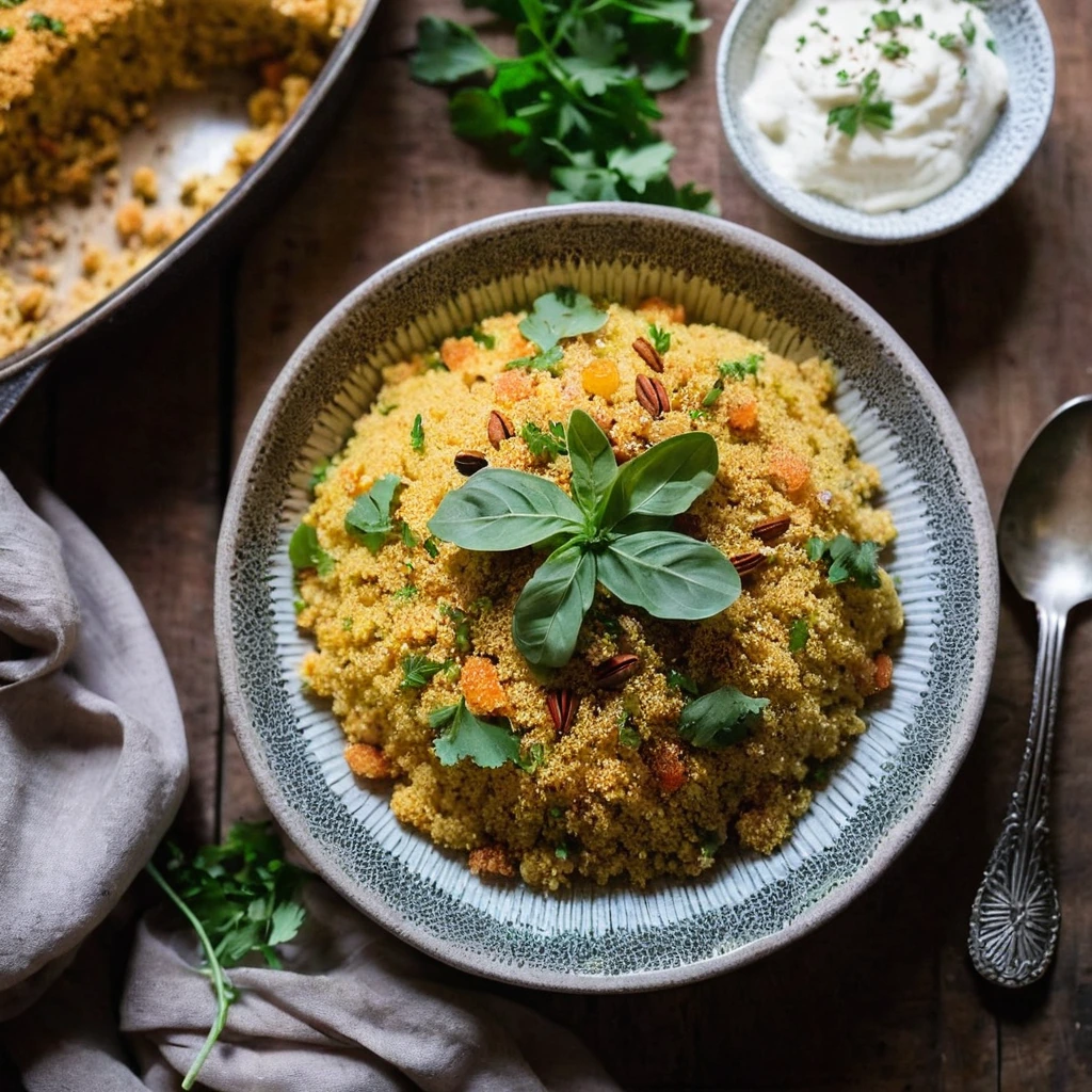 Moroccan Spiced Couscous Bake
