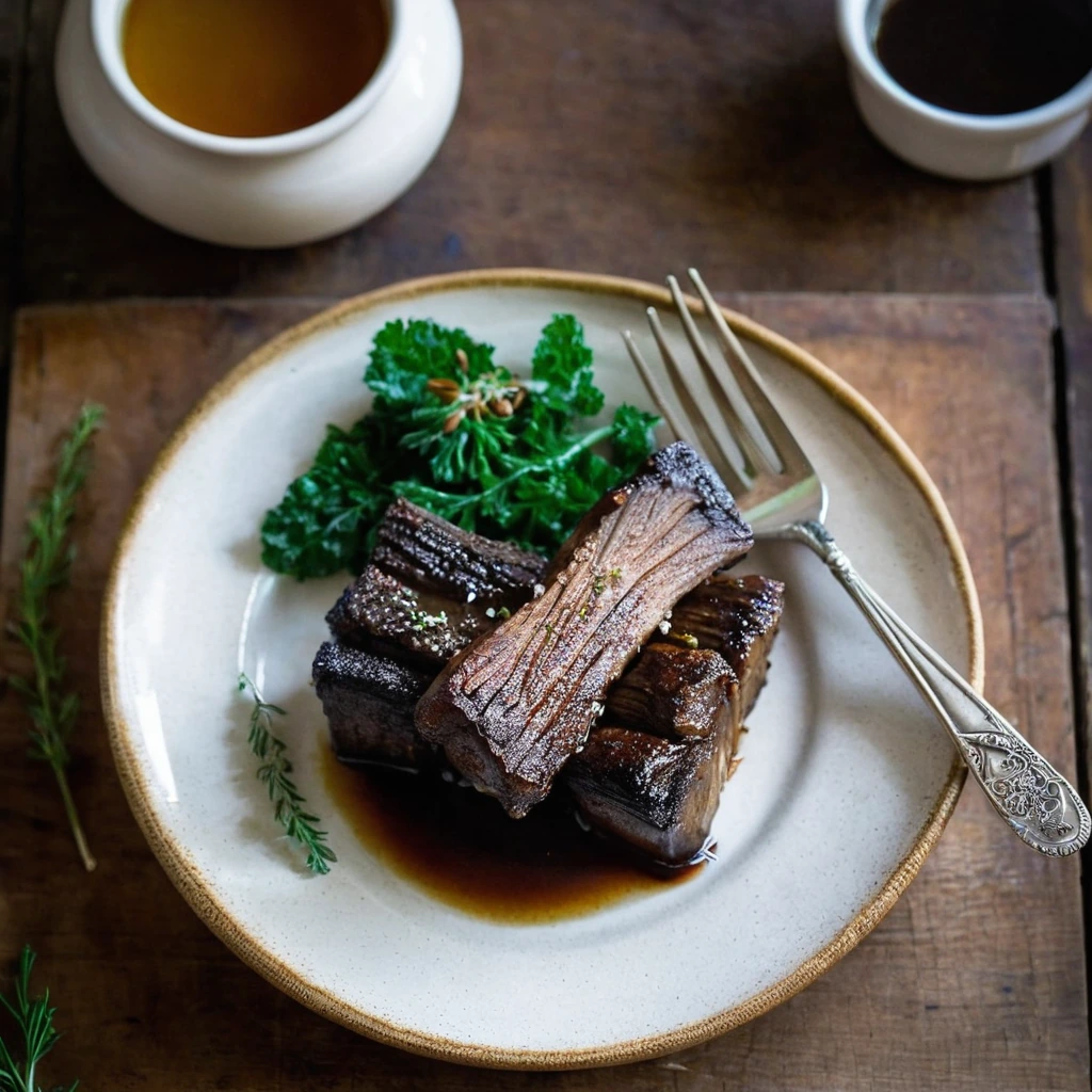 Oven-Roasted Maple Brown Sugar Beef Short Ribs