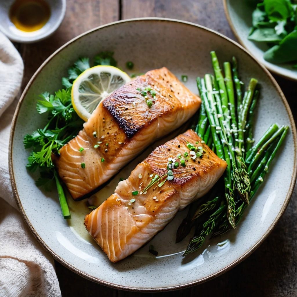 Pan-Seared Ginger Soy Salmon Fillets