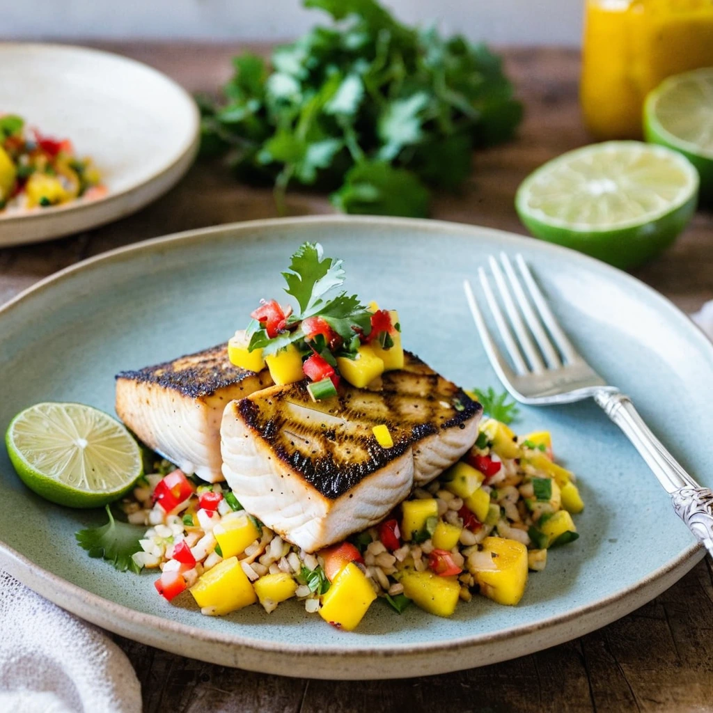 Pan-Seared Mahi Mahi with Mango Salsa