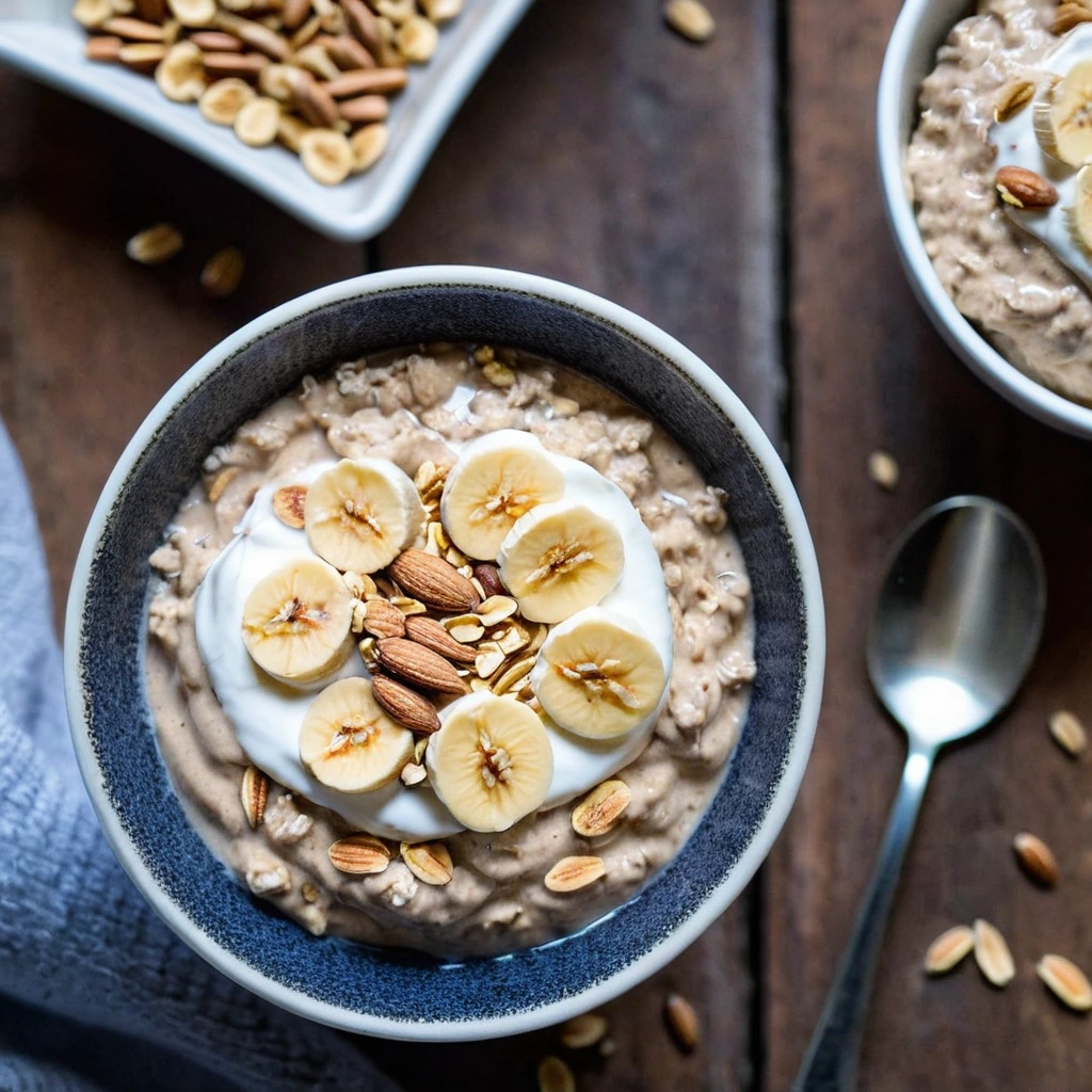 Peanut Butter Banana Overnight Oats