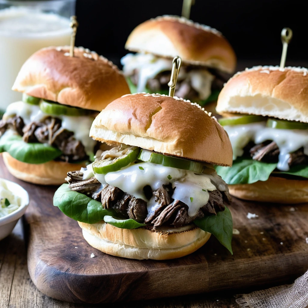Philly Cheesesteak Sliders