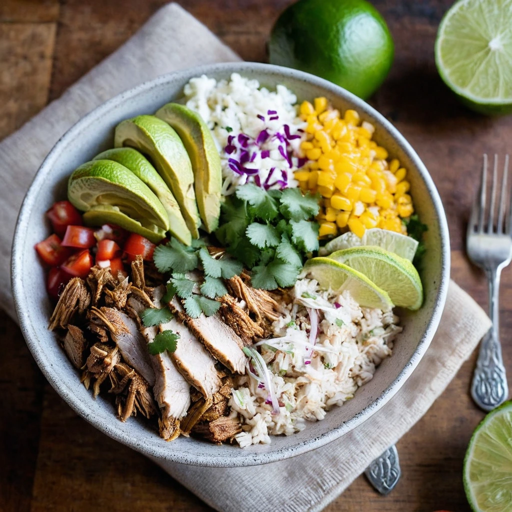 Pork Carnitas Burrito Bowls