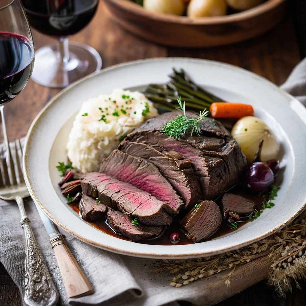Red Wine Braised Beef Roast