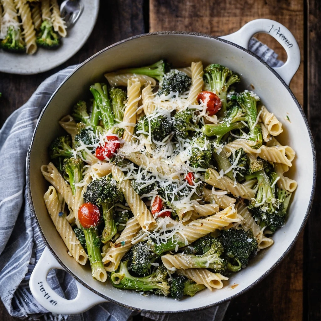 Roasted Broccoli Pasta Bake