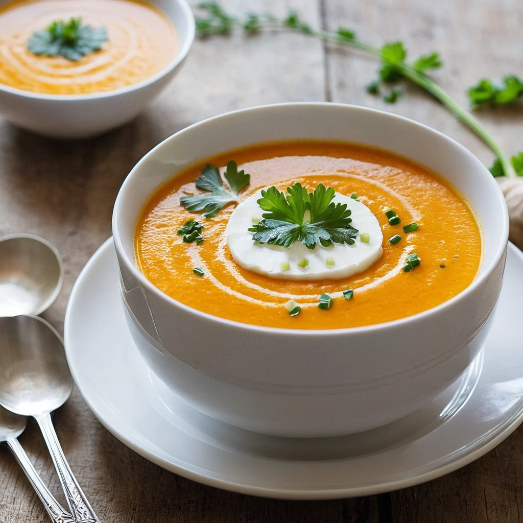 Roasted Carrot Ginger Soup