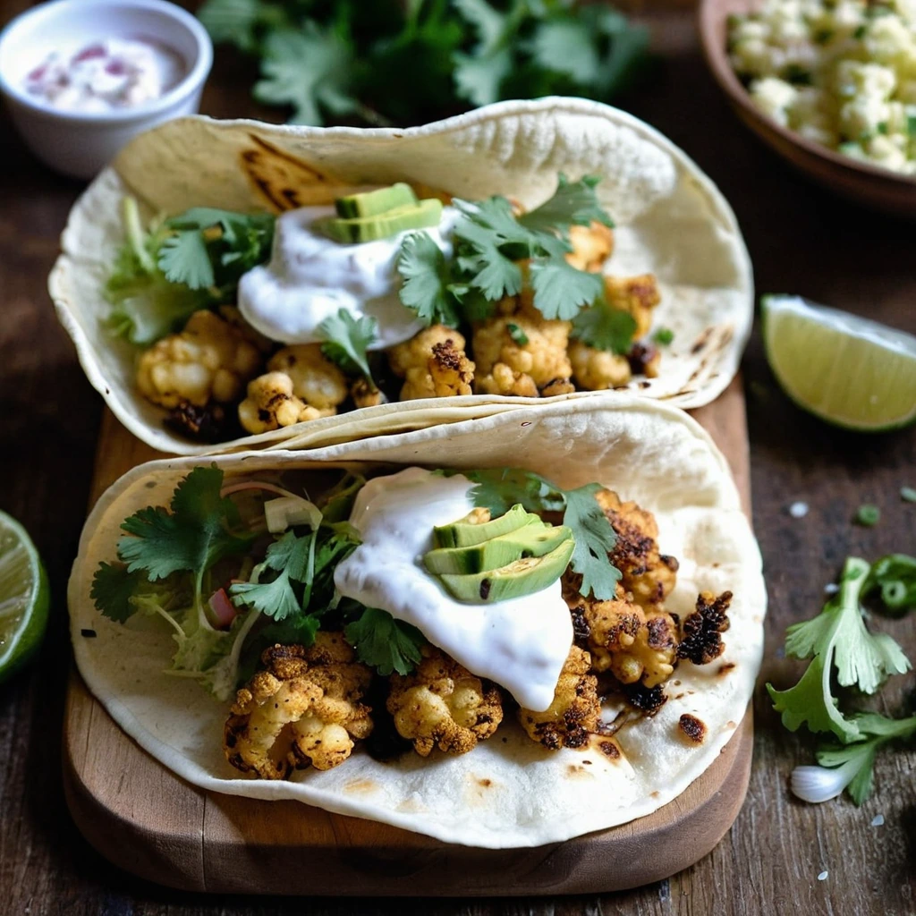 Roasted Cauliflower Tacos