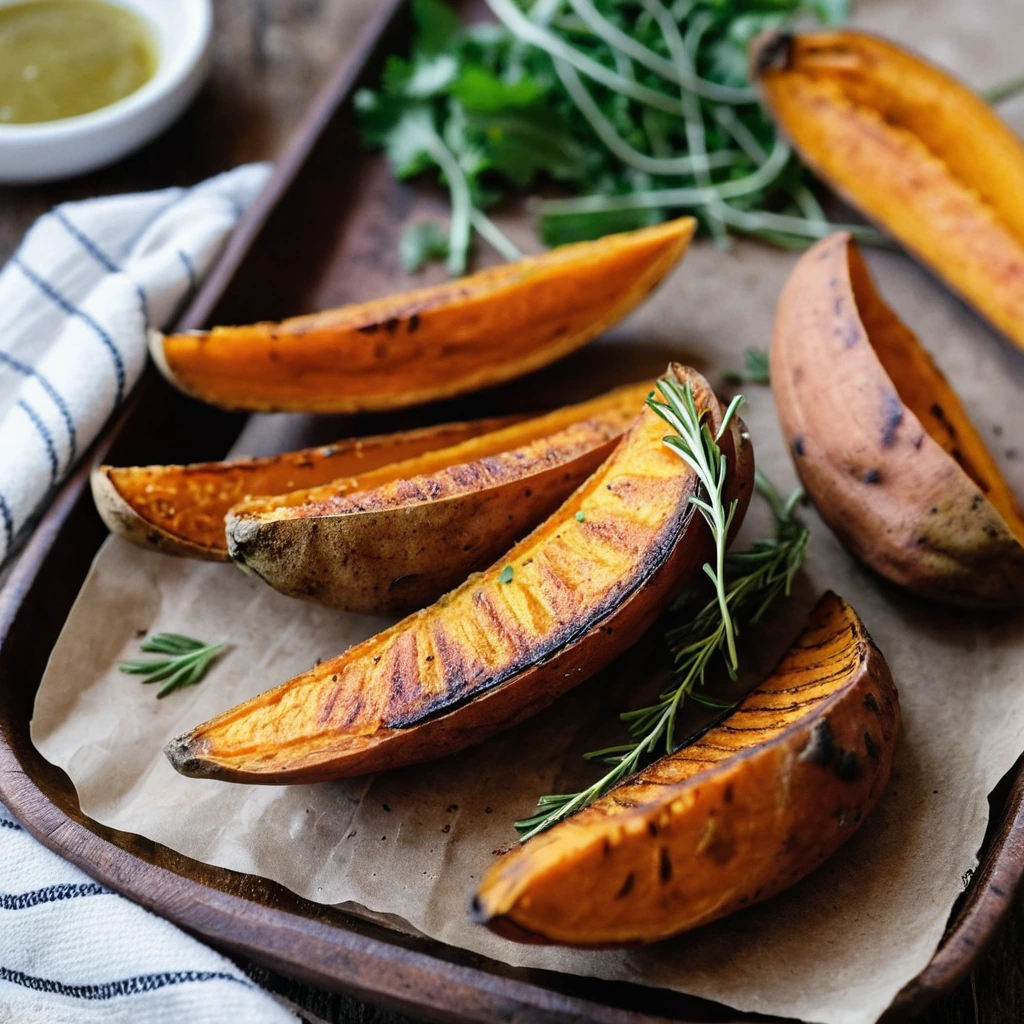 Roasted Sweet Potato Wedges