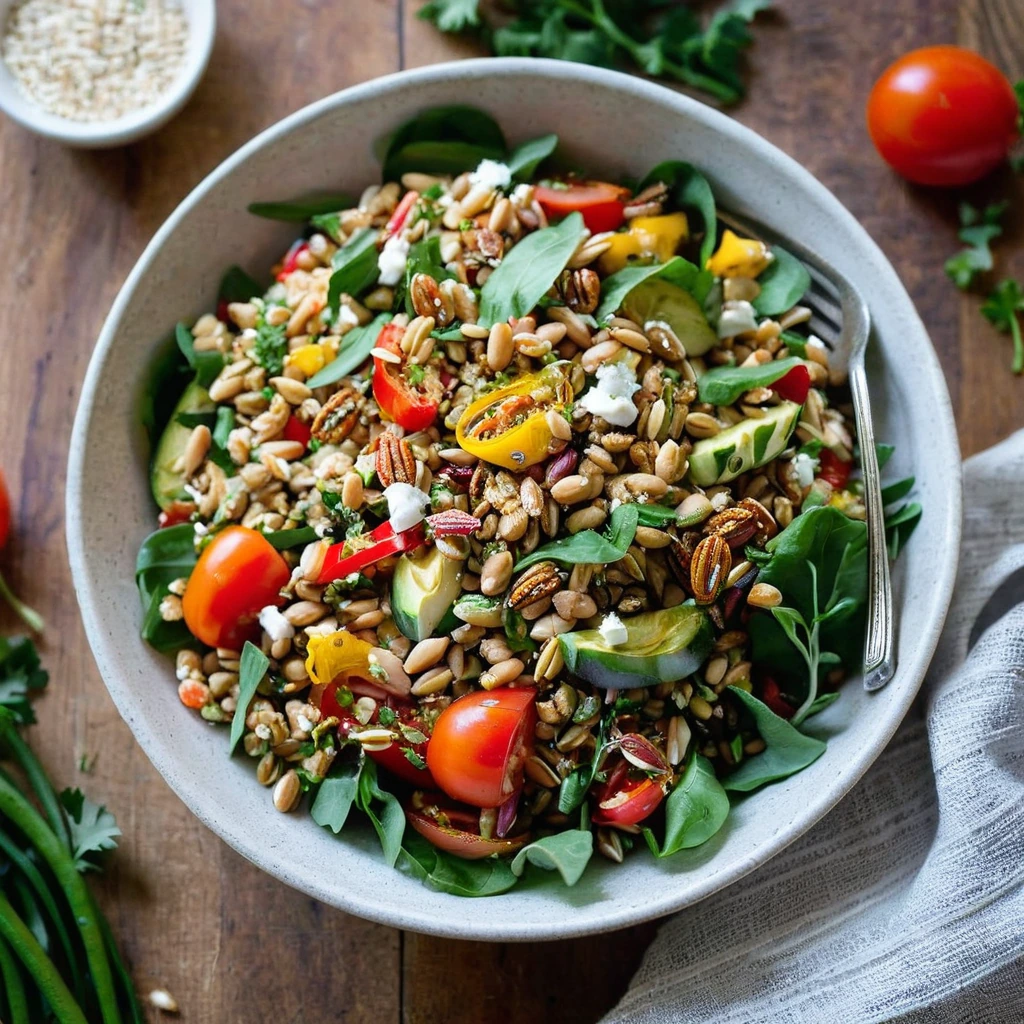 Roasted Vegetable Farro Salad