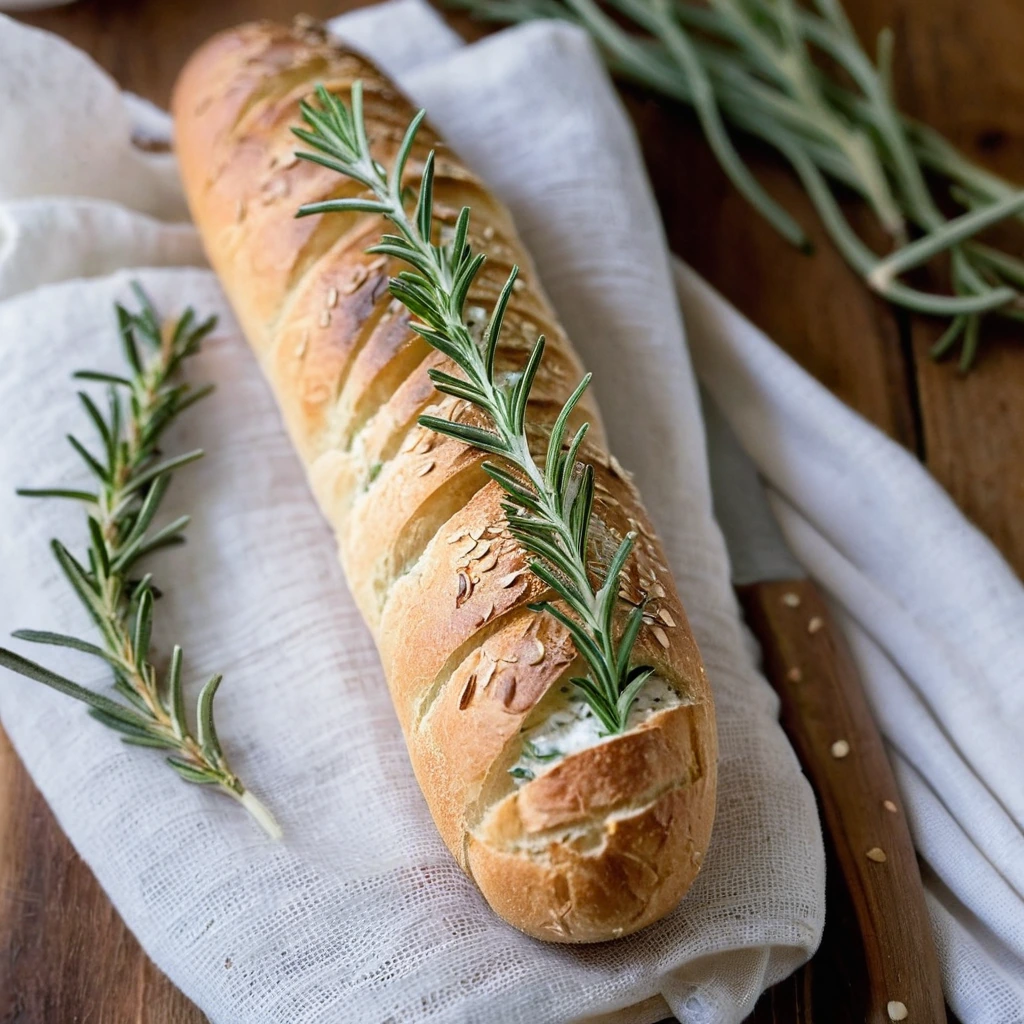 Rosemary Sea Salt Baguette