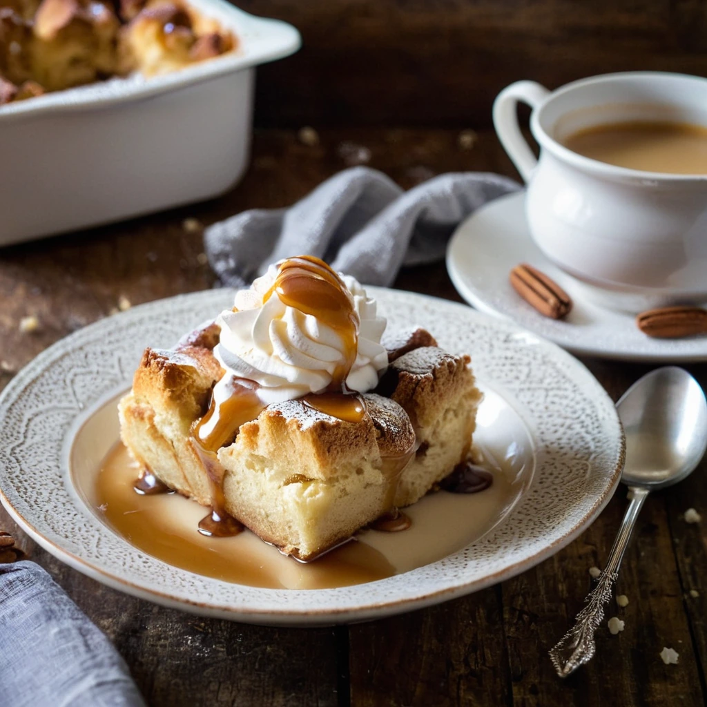 Salted Caramel Bread Pudding