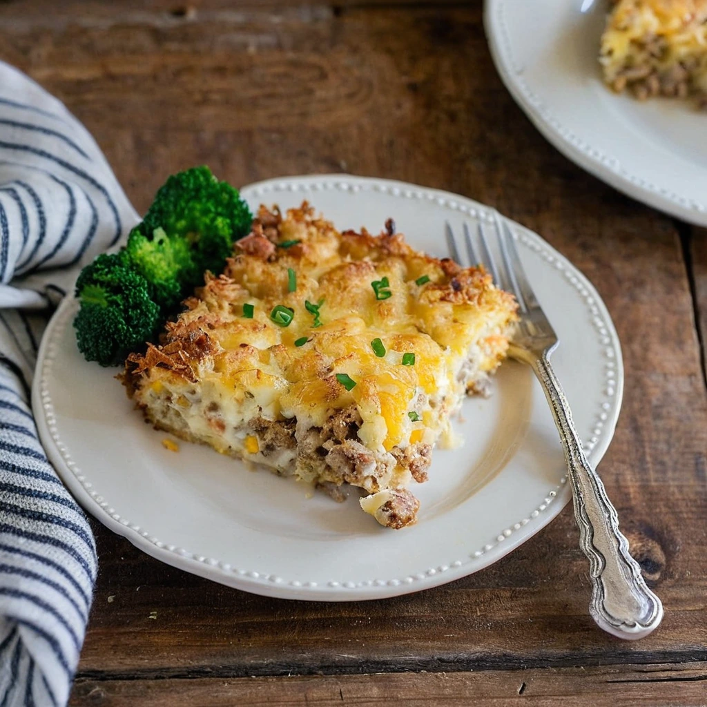 Sausage Hashbrown Breakfast Casserole