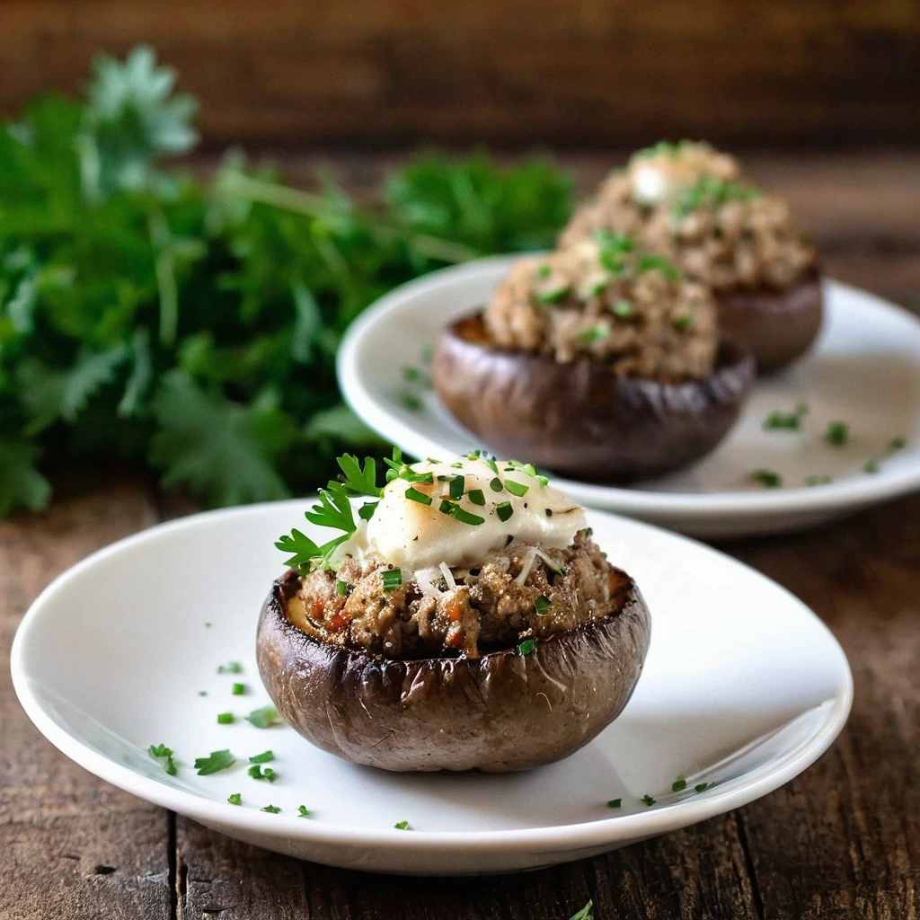 Sausage Stuffed Mushrooms