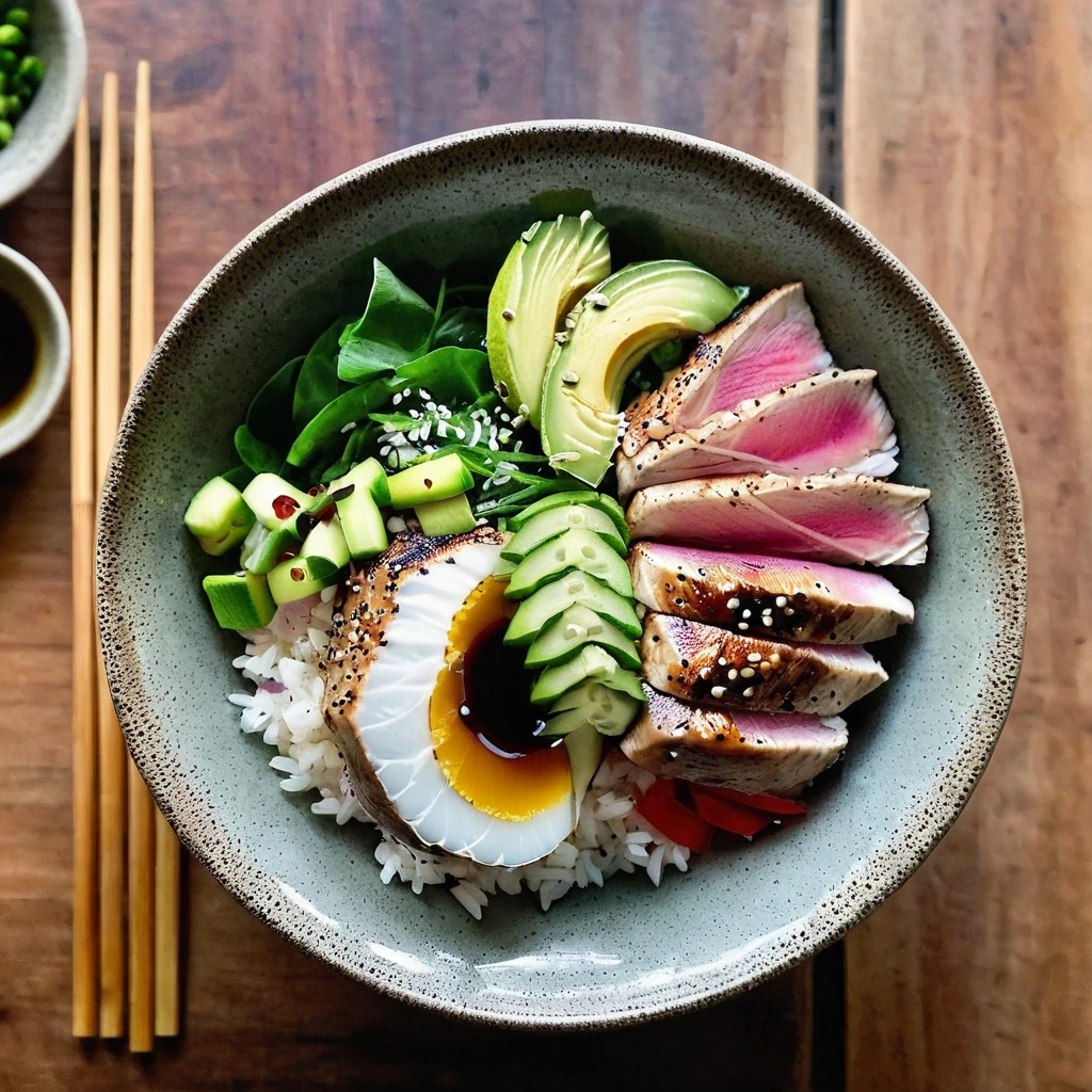 Seared Ahi Tuna Bowls